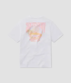 Tropical Sunset Tee SS - Bright White