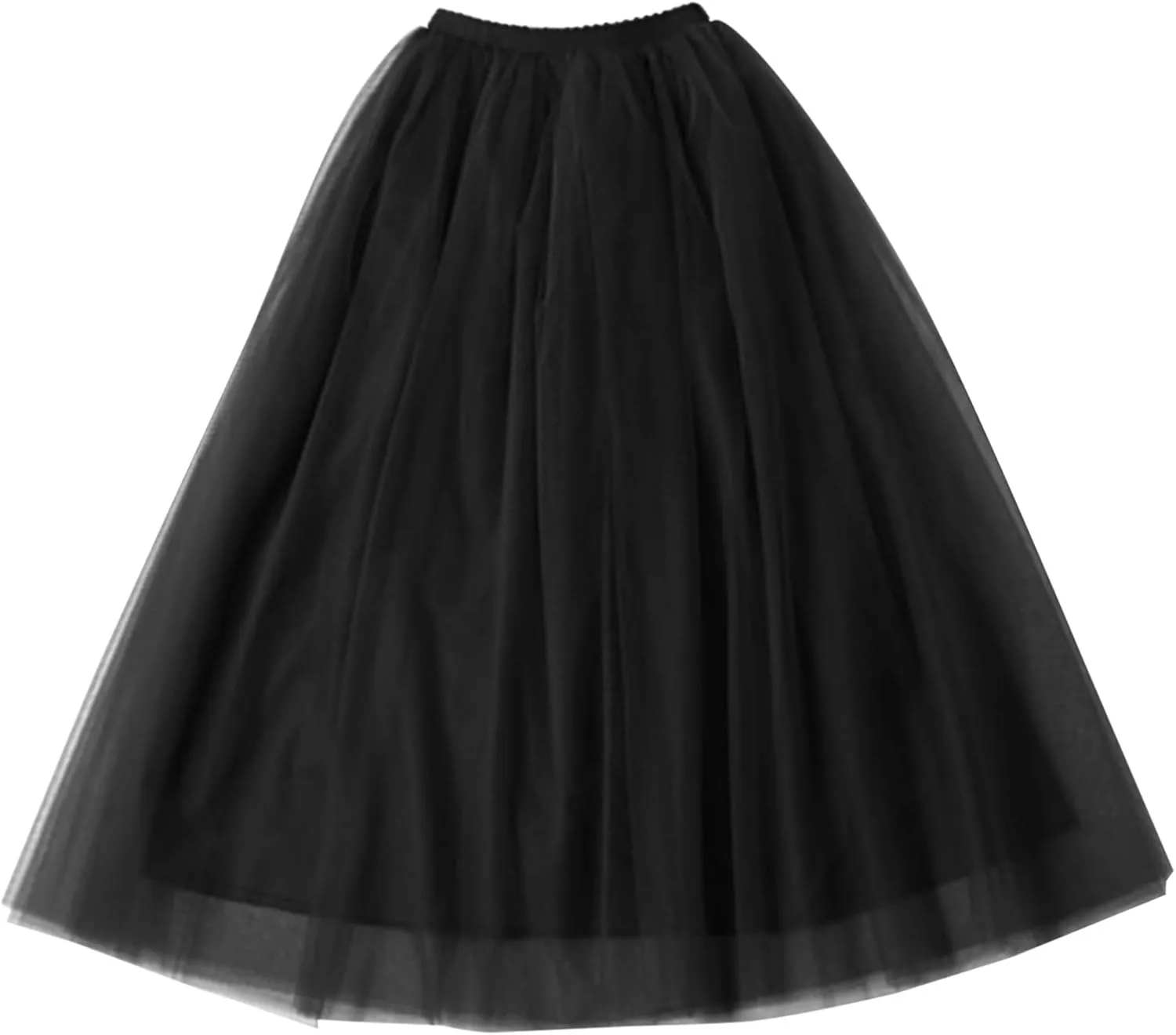 Womens Skirt Tulle Tutu Skirt Pleated Princess Midi Skirts Adult Tutu Dancing Party Evening Tulle Ankle Skirt for Womens